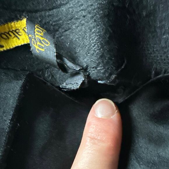 Vintage Mario Valente 100% Cashmere Black Trench Coat Made Italy 48 Men's XL - Picture 9 of 9